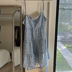 Showpo Mini Blue Floral Dress